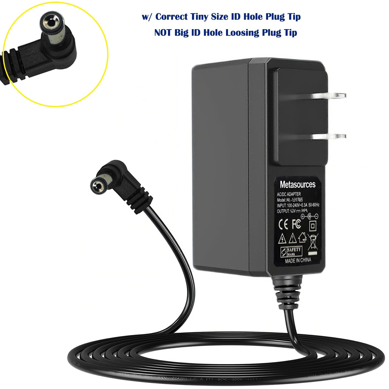 Amazon.com: Metasources 12V AC/DC Adapter Compatible with Casio